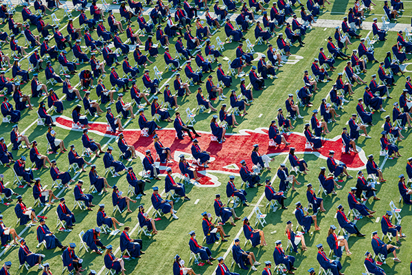 SMU holds in-person commencement outdoors due to COVID-19 pandemic
