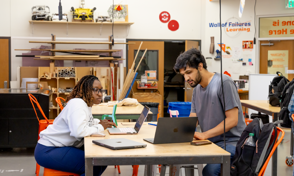 SMU Lyle Engineering students build prototypes in the Deason Innovation Gym, aka The DIG.