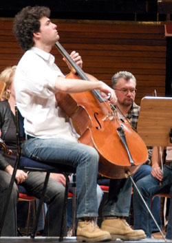 Sebastien Hurtaud playing the cello