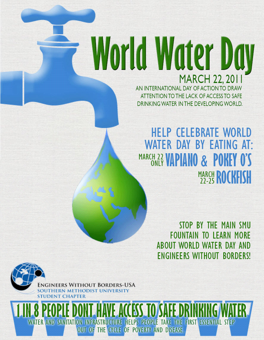 World Water Day at SMU poster