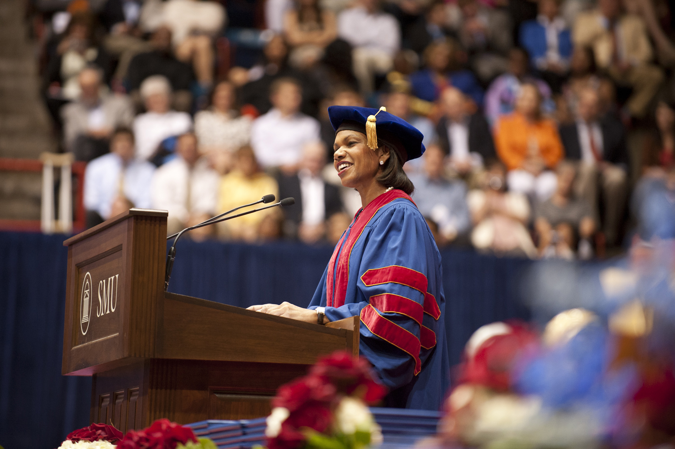 Condoleezza Rice at SMU Commencement on 12 May 2012.