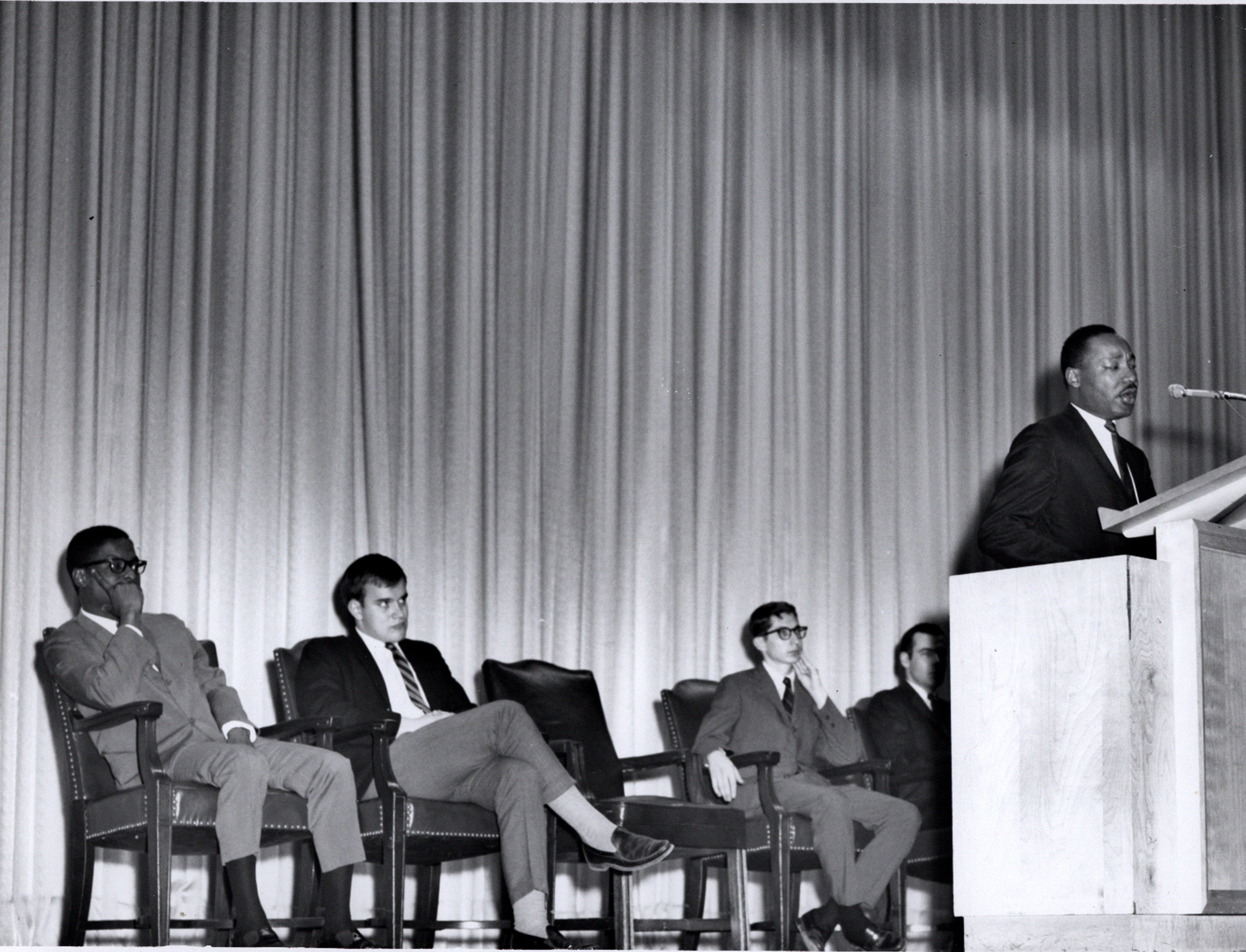 Martin Luther King Jr. at SMU on 17 March 1966