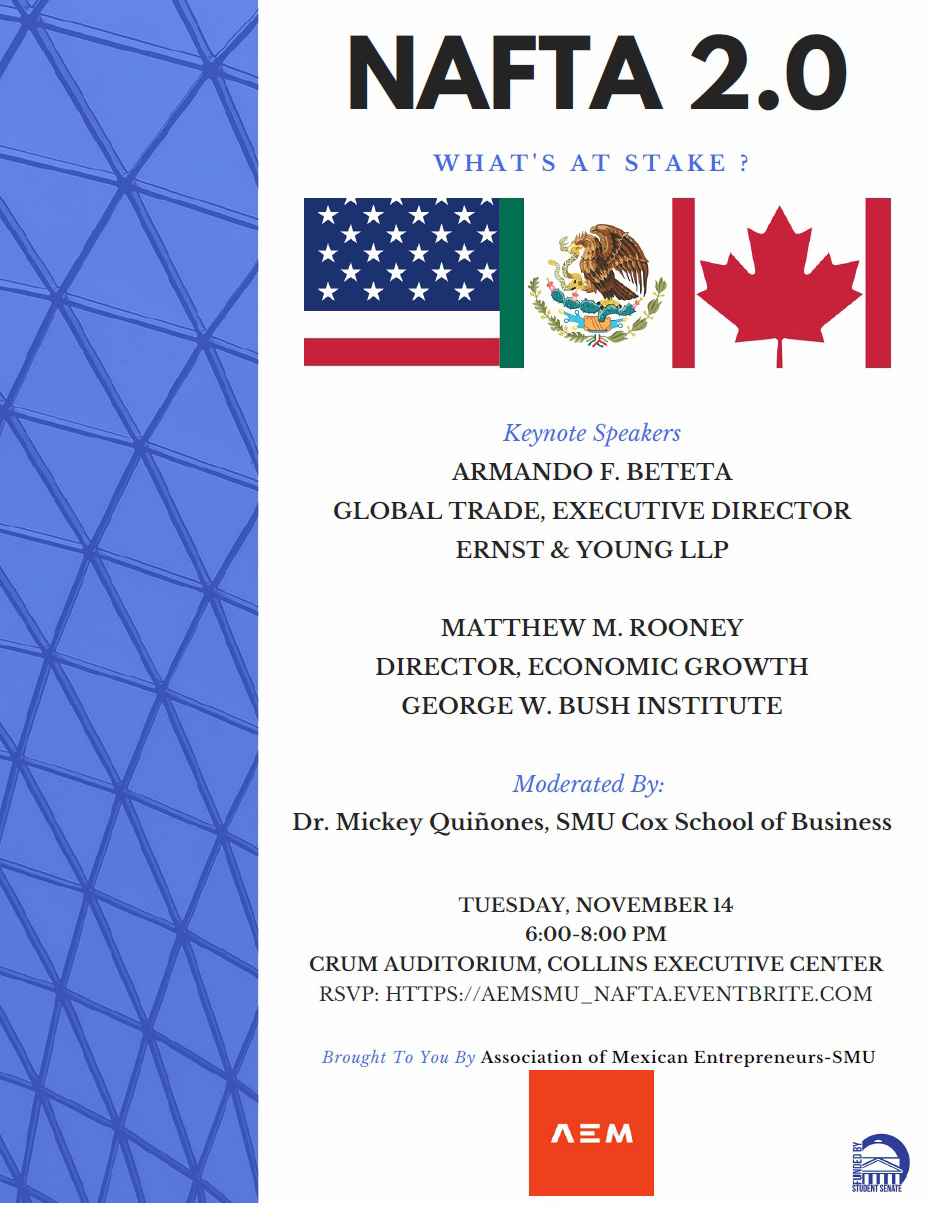 NAFTA 2.0 event poster