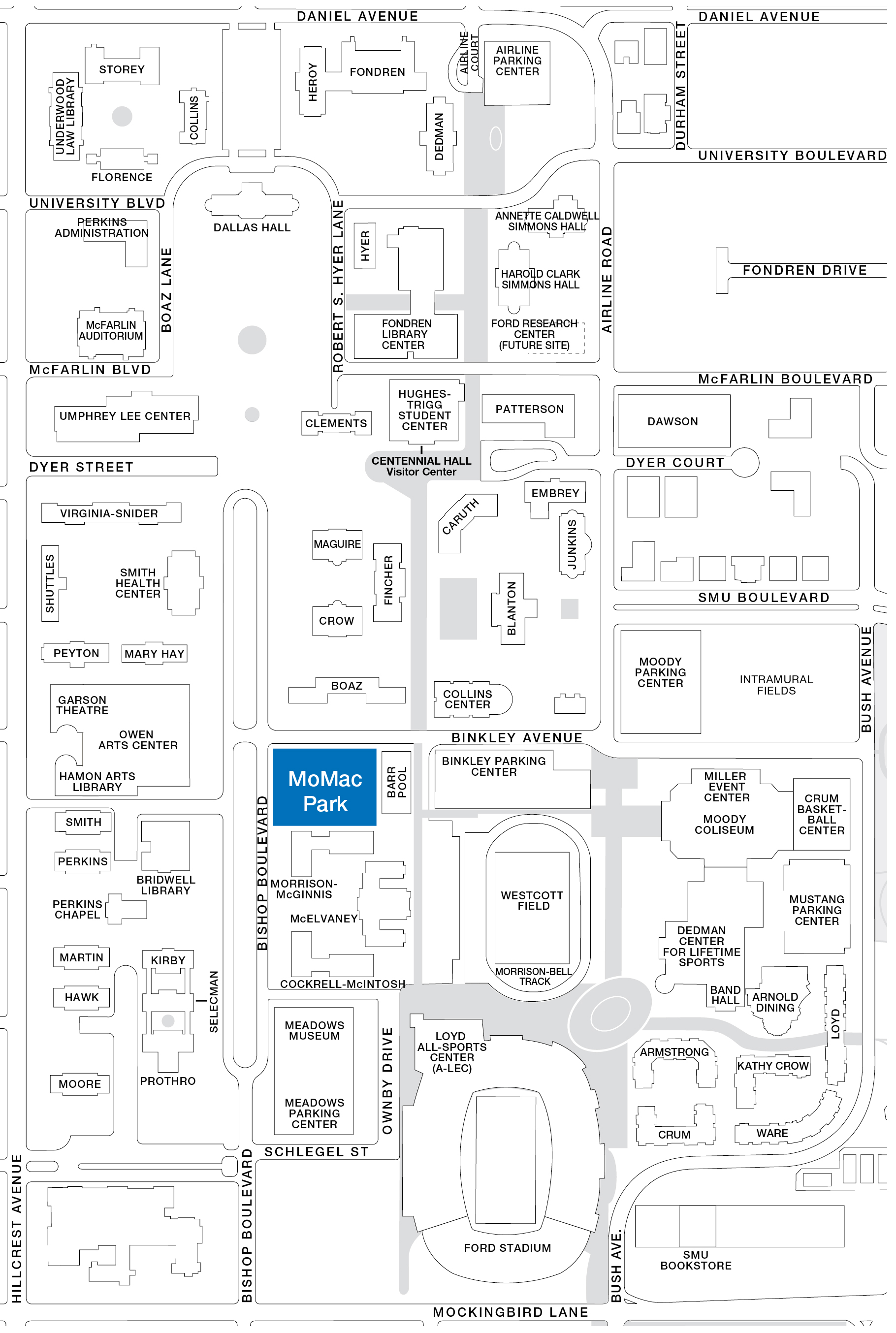 Campus map for lawn displays