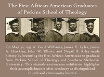 First Five African American Graduates - Perkins School of Theology, Southern Methodist University SMU - Bridwell Library Exhibition Sixtieth 60th Anniversary - title page (small)