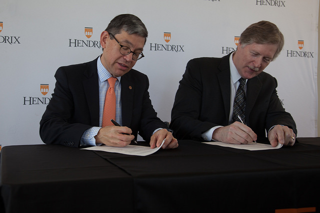 Hendrix College and Perkins MOU Signing