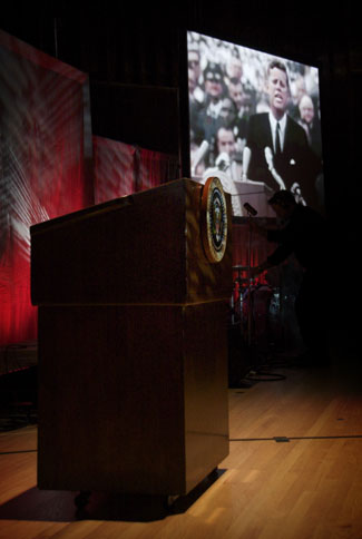 Kennedy Podium at TEDxSMU