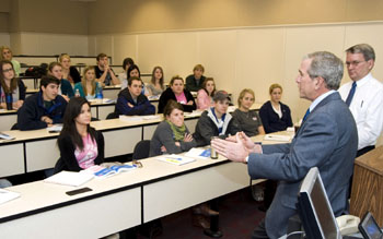George Bush at SMU on Feb. 24, 2009