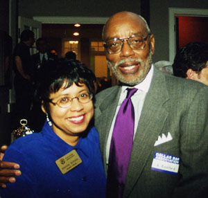 Louis Bedfored with Dallas Bar Assoc. Pres. Rhonda Hunter