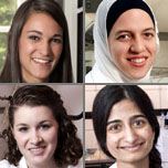 Brooke Wright, Katherine Deland, Jasia Mahdi, and Sarah Husseini