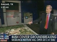Coverage of the groundbreaking for the George W. Bush Presidential Center
