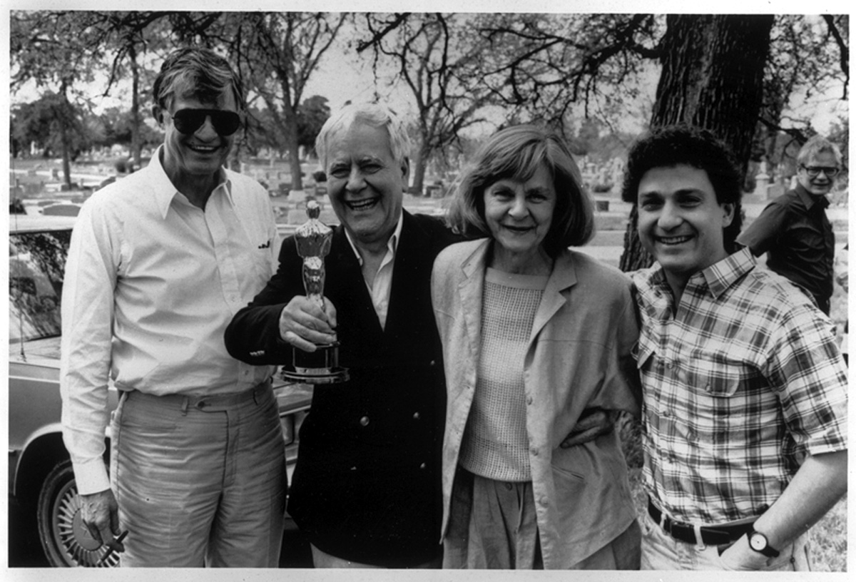 Horton Foote with his Oscar