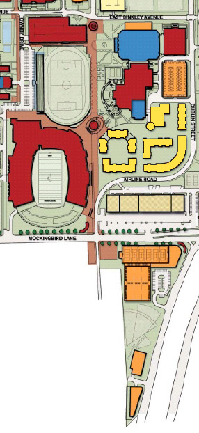 Southeastern Area of SMU Campus