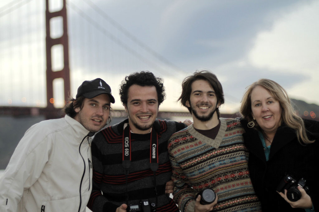 Gayle Embrey with film crew