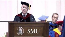 Dean William B Lawrence at the 2011 SMU Commencement on 14 May 2011