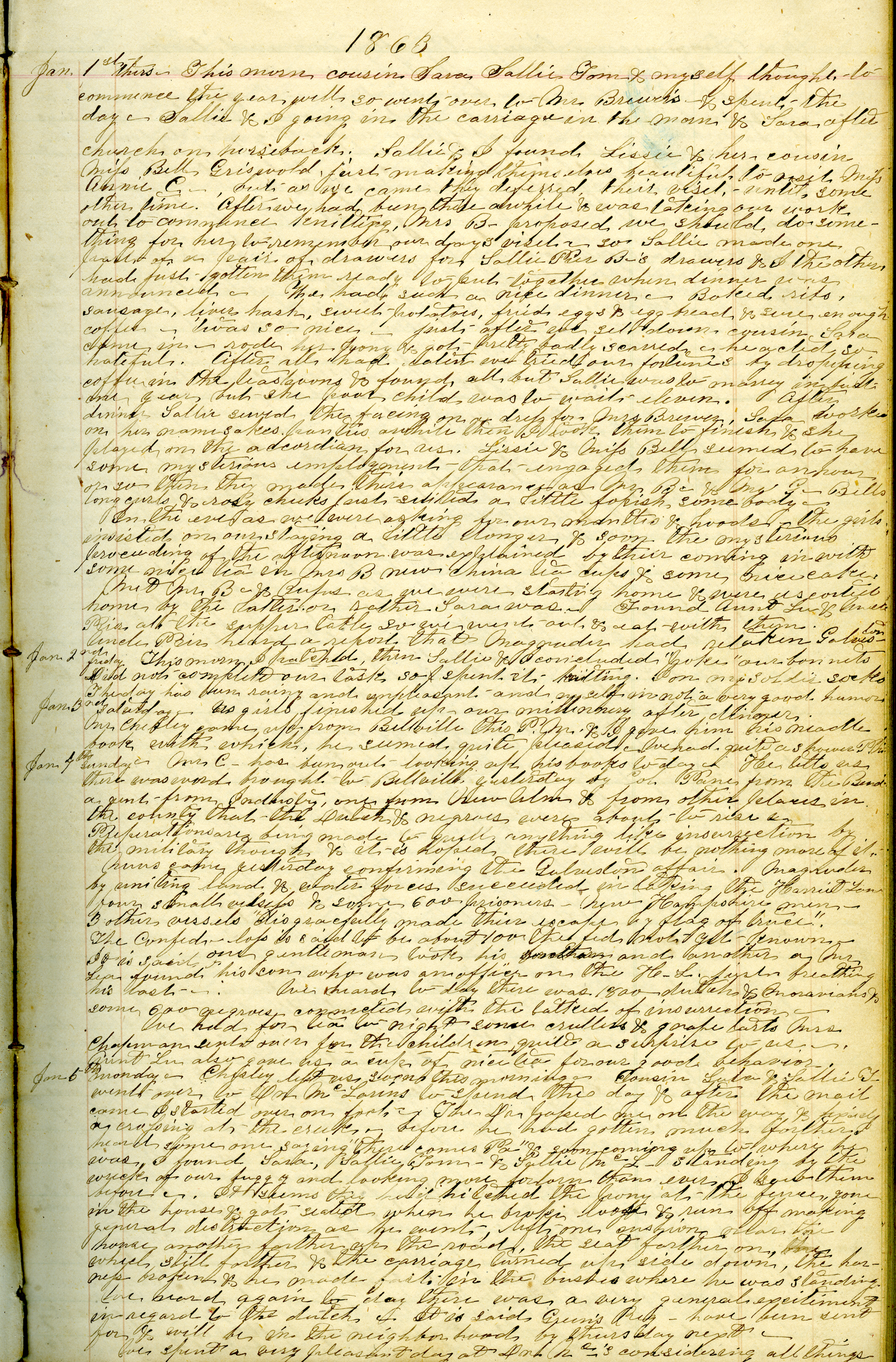 Lucy Pier Stevens diary page