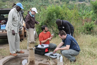 SMU engineers collect water for analysis