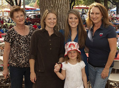 Family at SMU Family Weekend