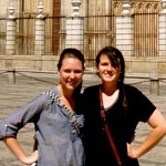 Hannah and Lashlee in Spain in summer 2011