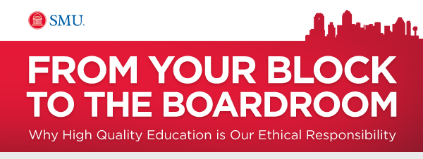 SMU 'From Your Block to the Boardroom' masthead