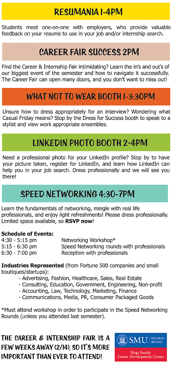 Career Fair Prep Day at SMU