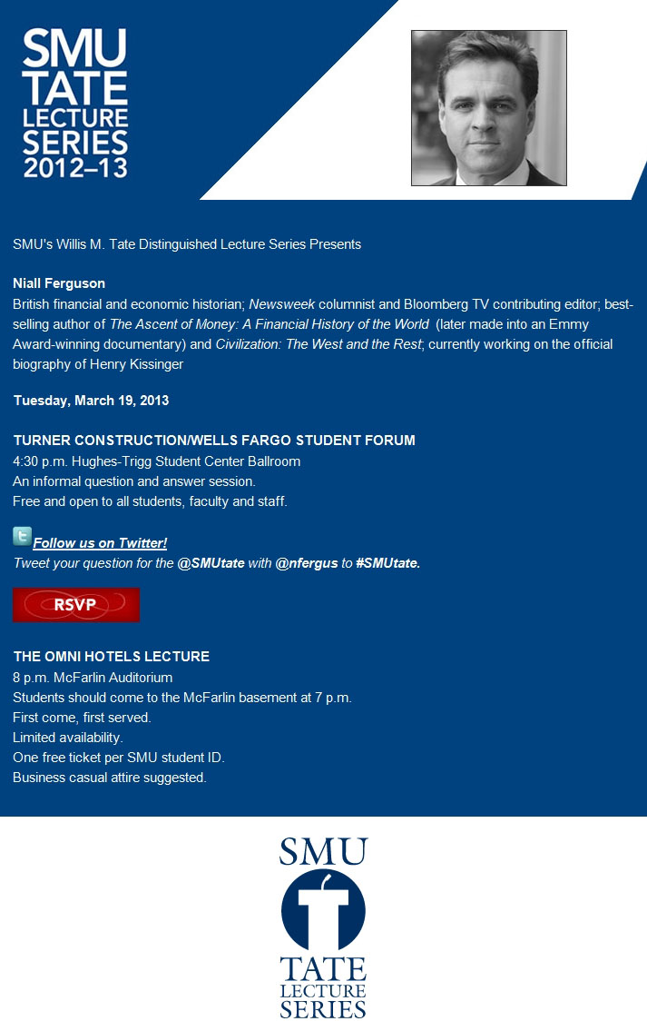 Naill Ferguson at SMU