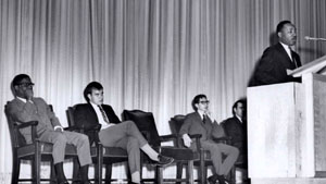 Dr. Martin LutherKing Jr. at SMU on 17 March 1966