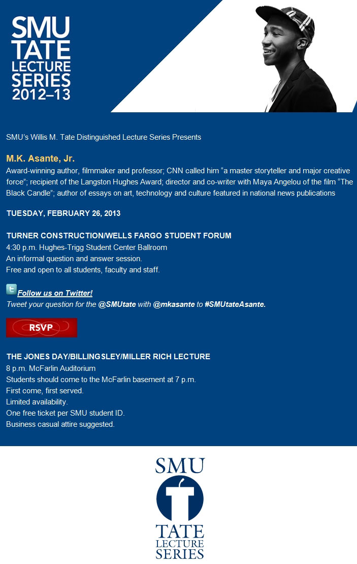 Tate Series presents M. K. Asante Jr.