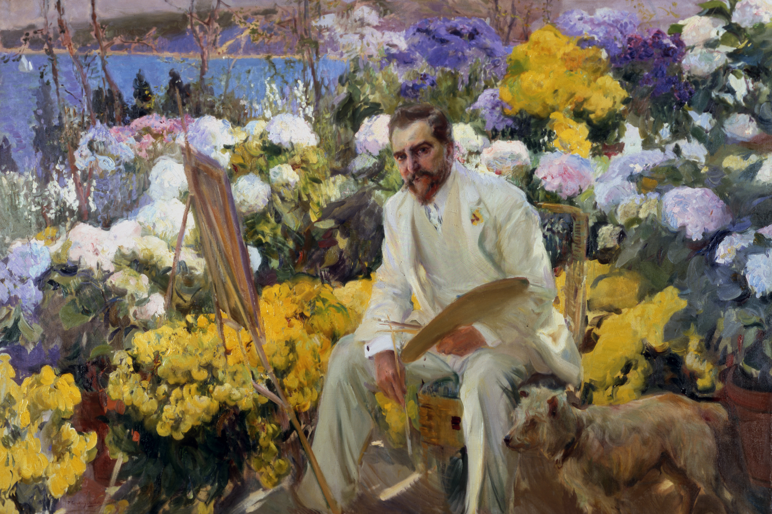 Louis Comfort Tiffany - Joaquín Sorolla y Bastida (Spanish, 1863-1923), Portrait of Louis Comfort Tiffany, 1911, oil on canvas. The Hispanic Society of America, A3182