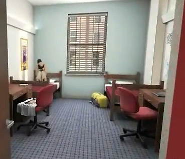 Artist's rendering of a student residence in the Residential Commons at SMU