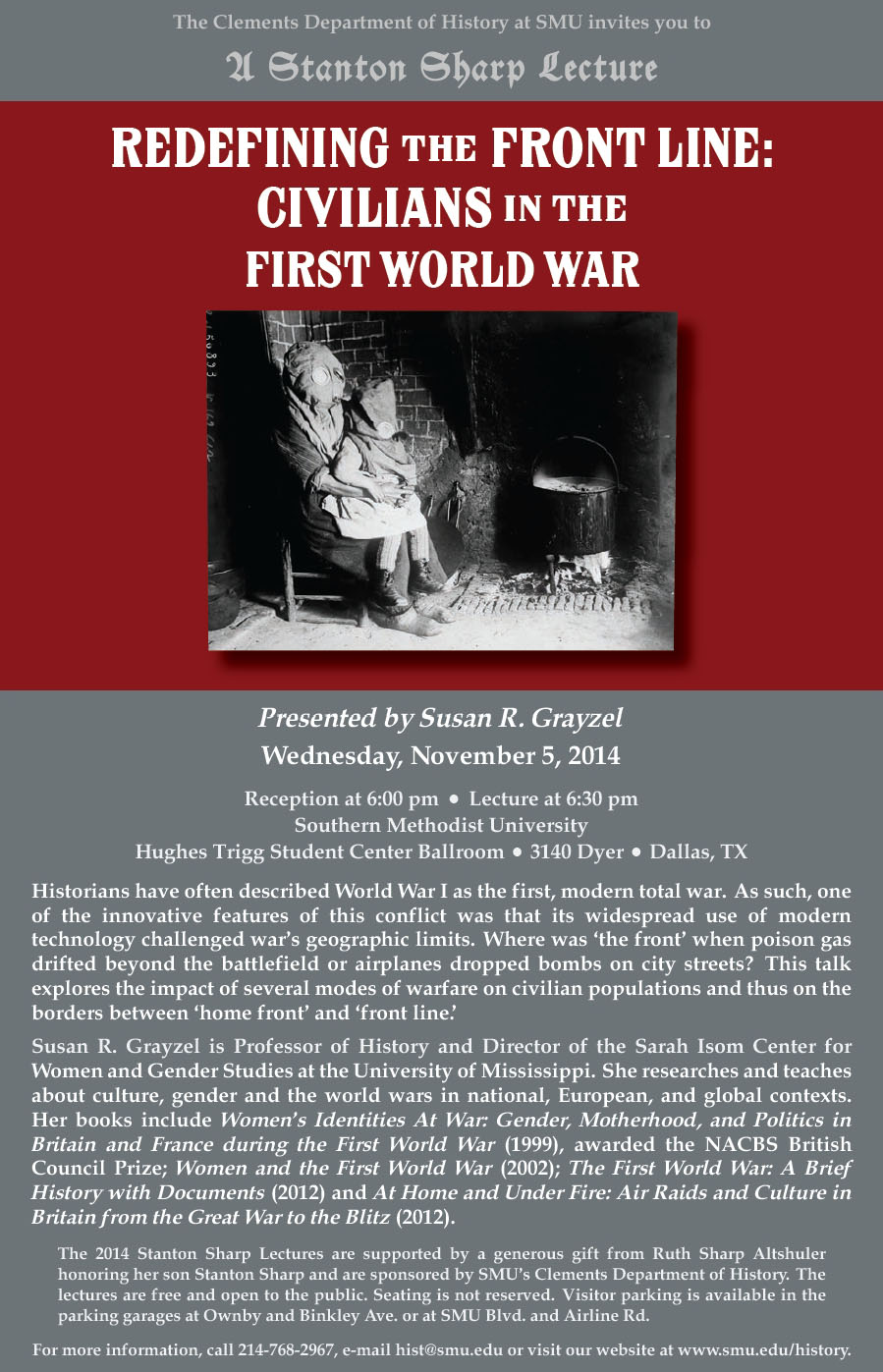 Stanton Sharp Lecture for 05 Nov 2014