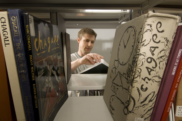 SMU Student in Library