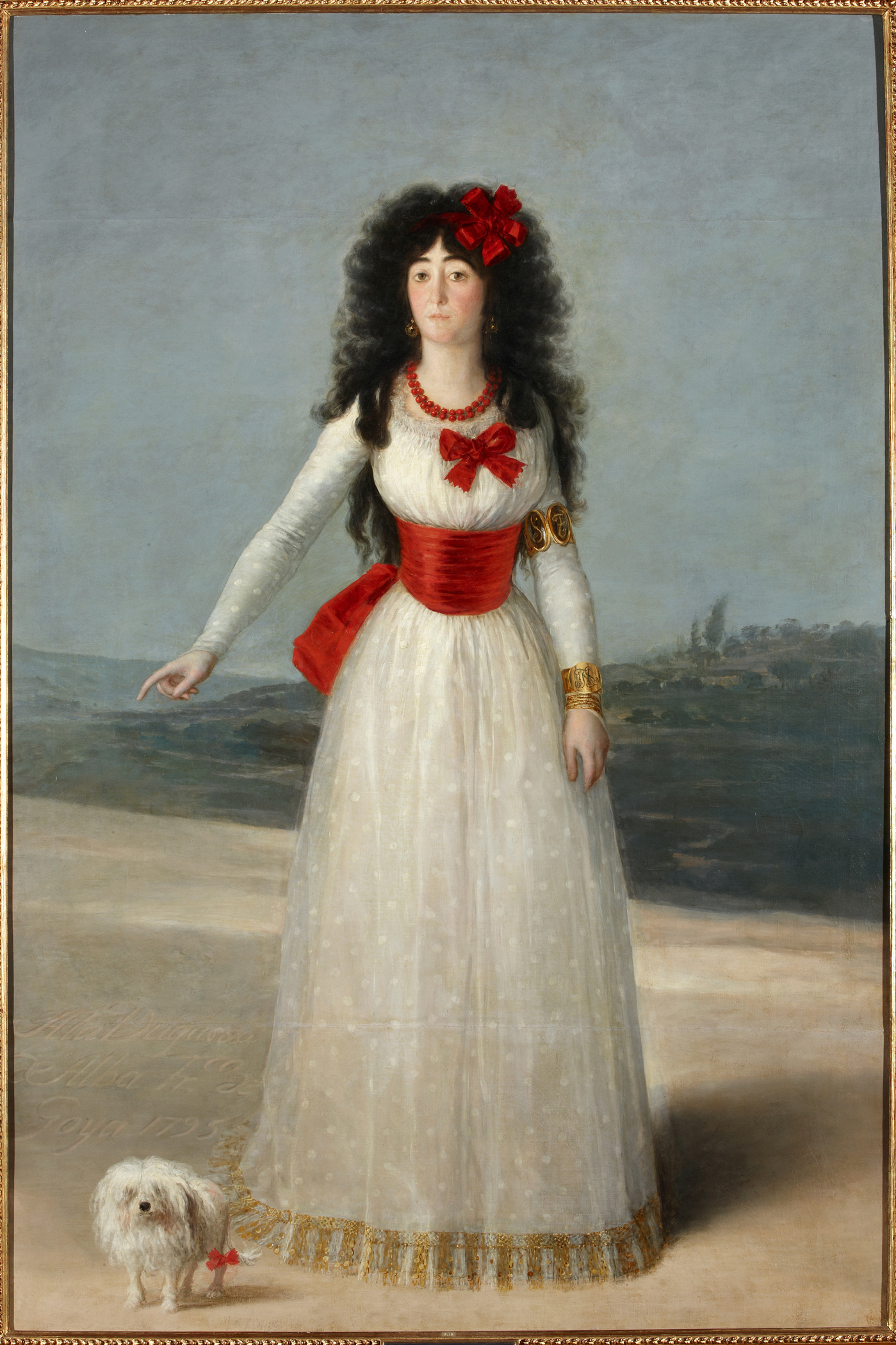 Francisco de Goya y Lucientes (Spanish, 1746-1828), The Duchess of Alba in White, 1795. Oil on canvas. Colección Duques de Alba, Palacio de Liria, Madrid.