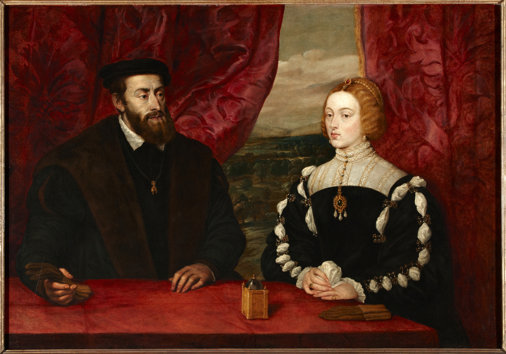 Peter Paul Rubens (Flemish, 1577-1640), Charles V and the Empress Isabella, c. 1628. Oil on canvas. Colección Duques de Alba, Palacio de Liria, Madrid.