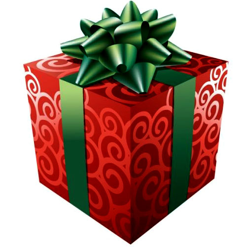 wrapped Christmas present