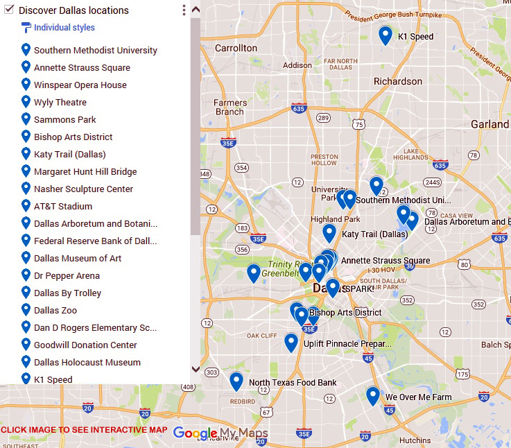 Discover Dallas Interactive Map