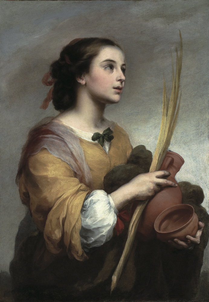 Saint Justa by Spanish master Bartolomé Esteban Murillo