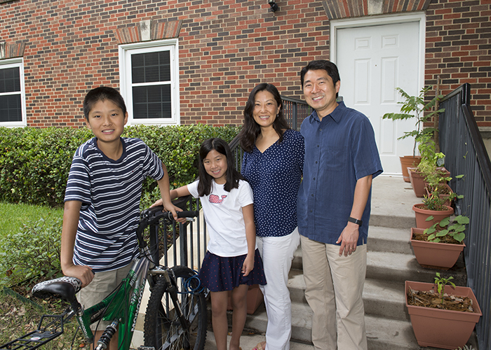 David Son, his wife Heidi Son, Kaylee Son and Geoffrey Son