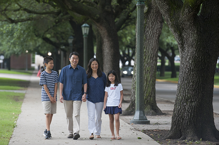 David Son, his wife Heidi Son, Kaylee Son and Geoffrey Son