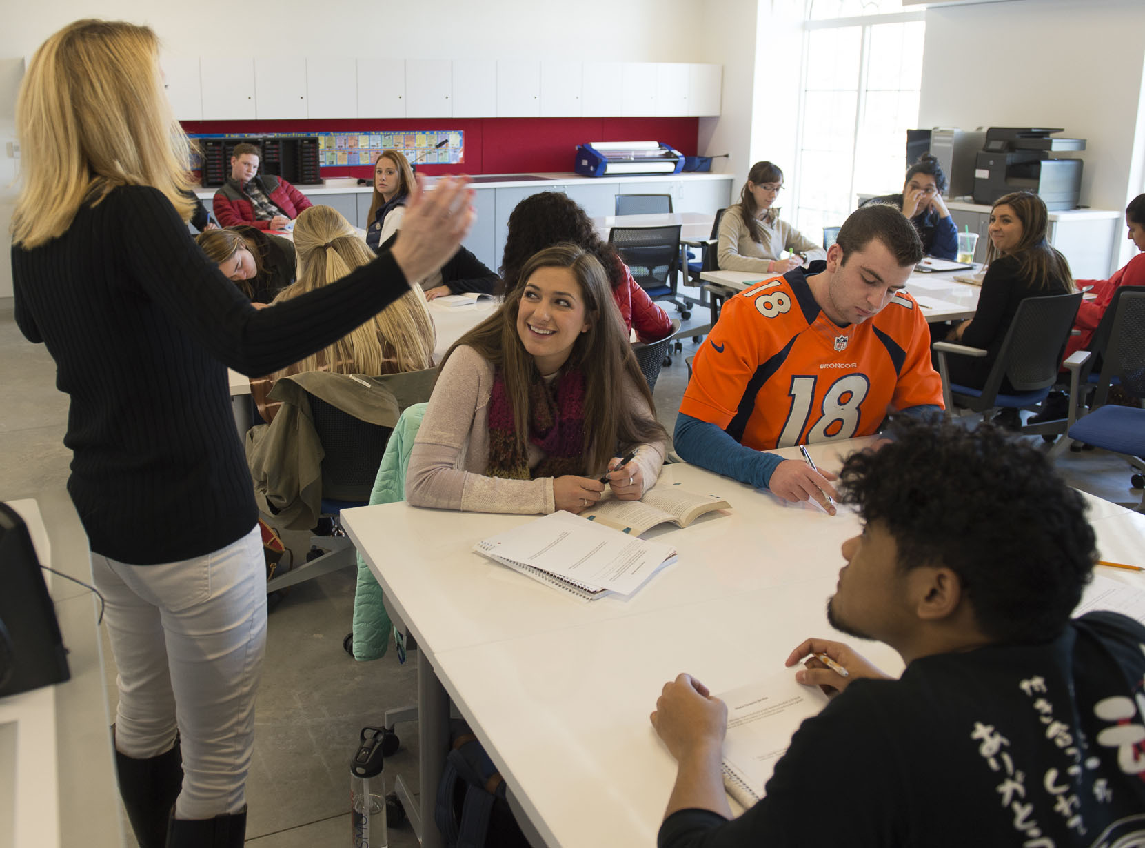 Classroom in Harold Simmons Hall