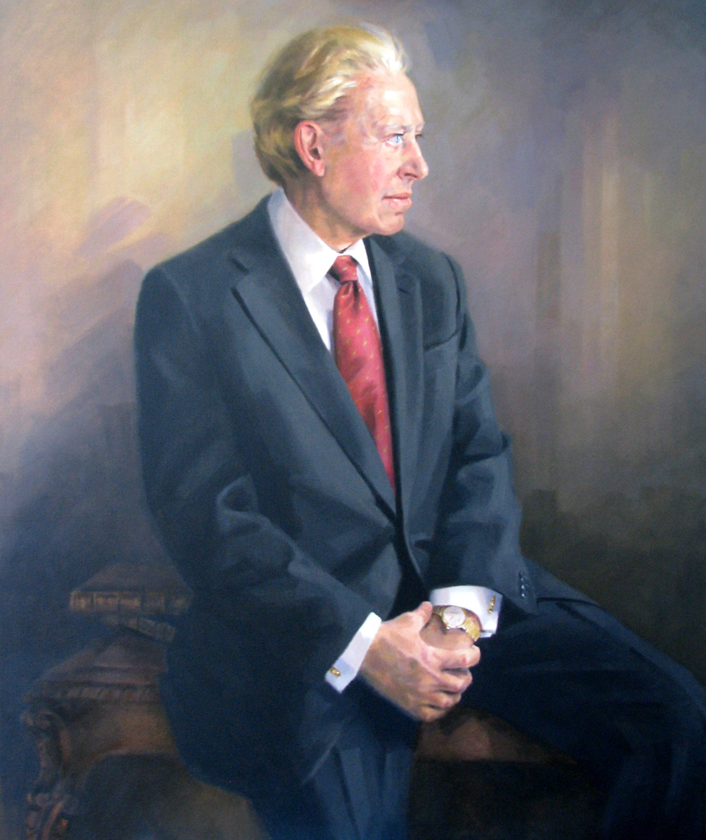 Harold Clark Simmons portrait by Nancy Fleming Harris.