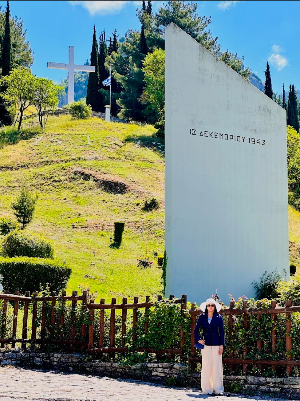 Kalavryta Memorial with Alexandra