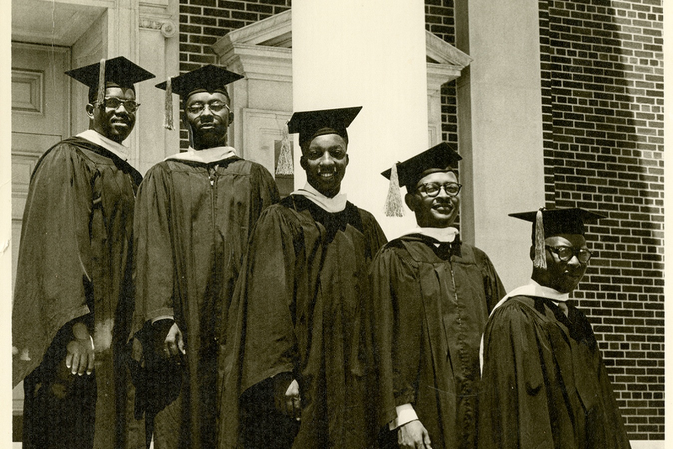 courtesy of Glide Memorial Church - left to right, James Arthur Hawkins, John Wesley Elliott, Negail Rudolph Riley, Allen Cecil Williams, and James Vernon Lyles.