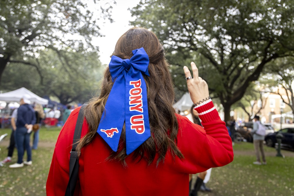 SMU Boulevard hairbow