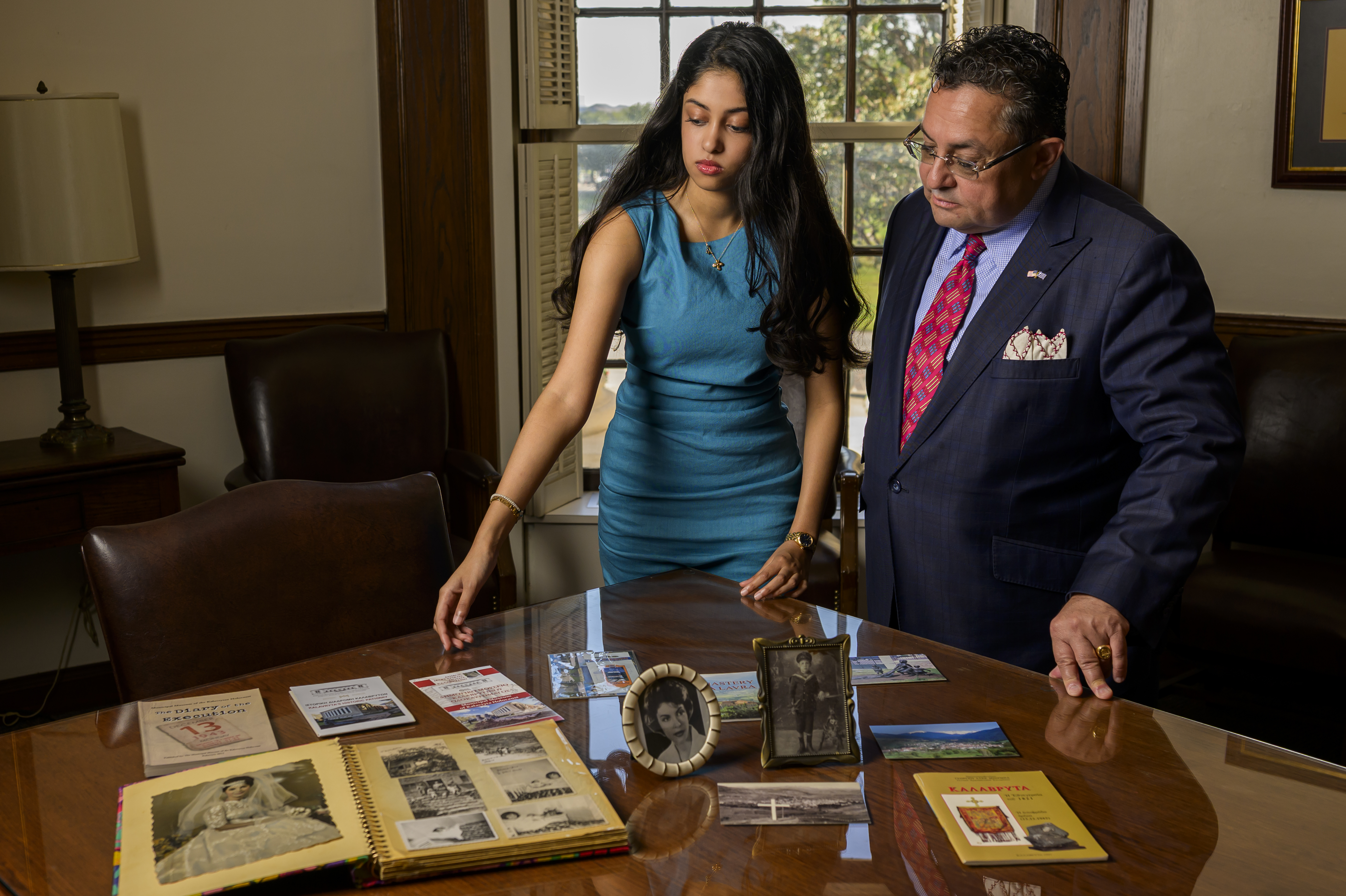 Alexandra Lahiri and father