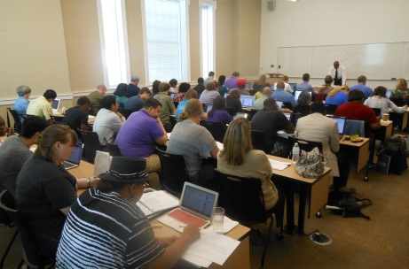 Inside Perkins Event at Perkins School of Theology, Southern Methodist University SMU, with Dr. Abraham Smith teaching