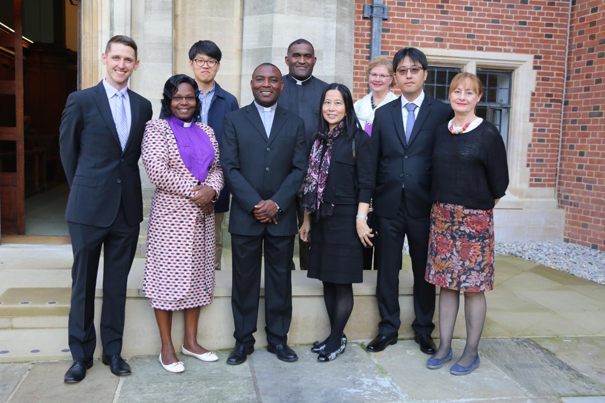 Wesley House students outside the Chapel