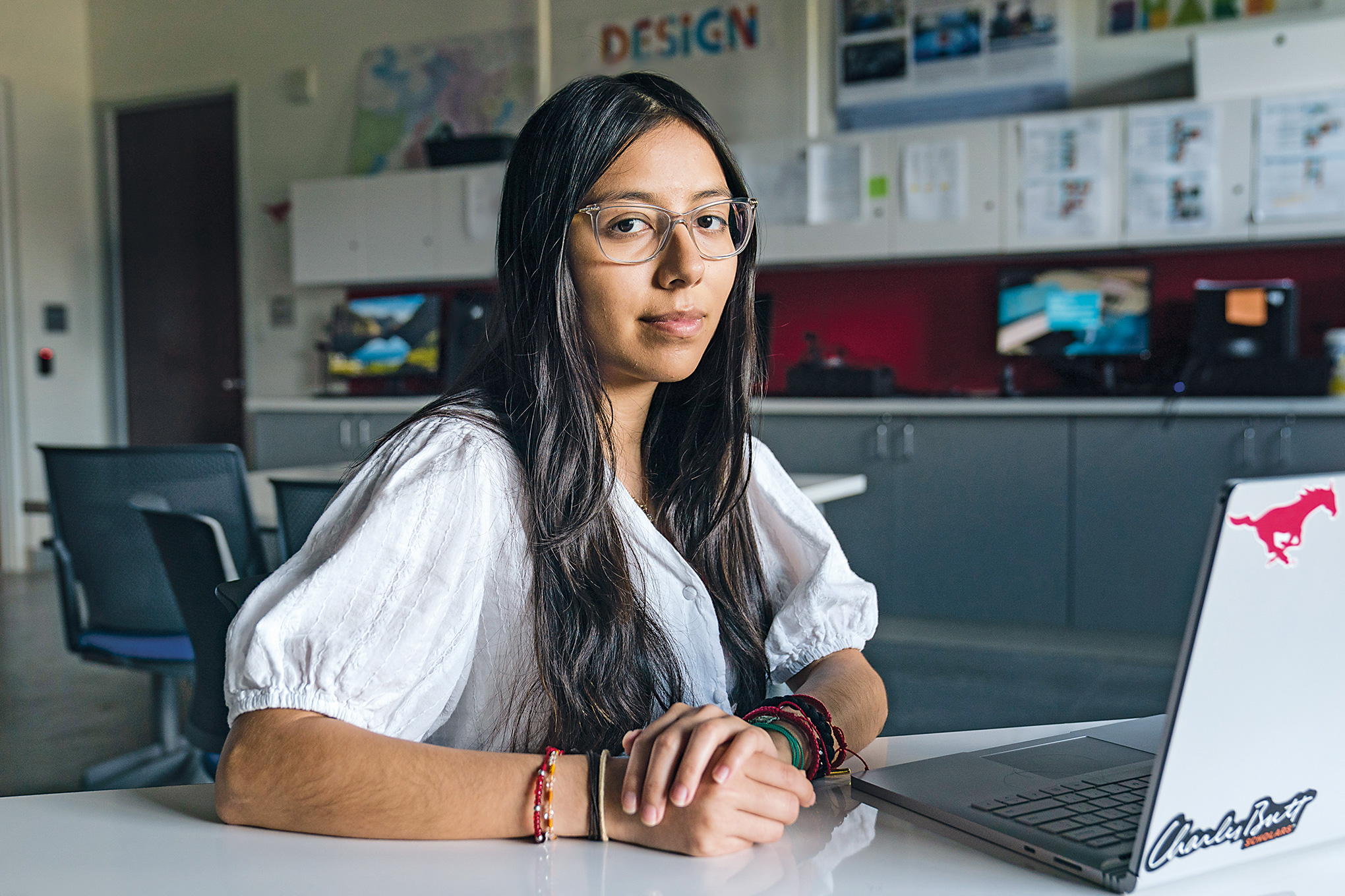 Mary Cabanas Cardenas ’23. Cabanas is the recipient of the Noyce Teacher Scholarship, which commits her to teach math at a high-need school after graduation.